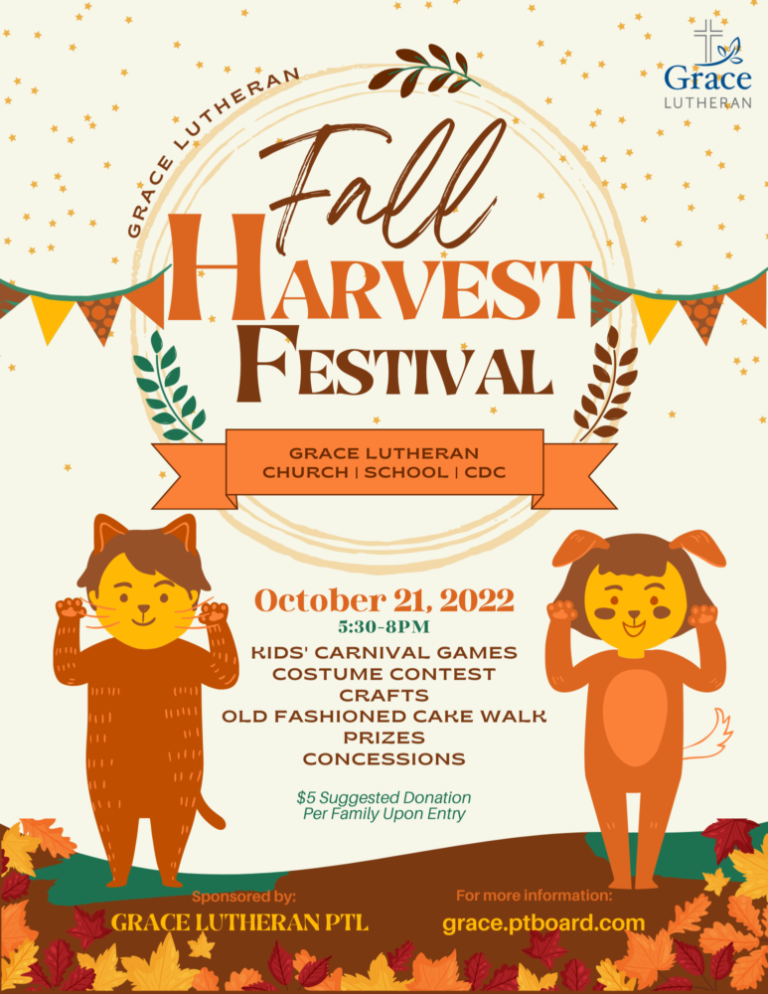 Fall harvest festival grace lutheran church